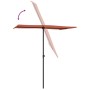 Garden umbrella with terracotta aluminum pole 180x110 cm by vidaXL, Umbrellas - Ref: Foro24-47333, Price: 40,99 €, Discount: %