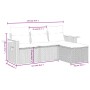 Set mit 4 Gartensofas und Kissen synthetisches Rattangrau von , Gartensets - Ref: Foro24-3259148, Preis: 290,11 €, Rabatt: %