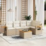 Garden sofa set with 6-piece synthetic rattan beige cushions by , Garden sets - Ref: Foro24-3259195, Price: 516,34 €, Discoun...