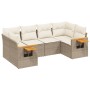 Set Gartensofas mit Kissen 6 Stück synthetisches Rattan beige von , Gartensets - Ref: Foro24-3259503, Preis: 541,79 €, Rabatt: %