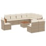 Set de sofás de jardín 11pzas con cojines ratán sintético beige de , Conjuntos de jardín - Ref: Foro24-3260161, Precio: 802,7...