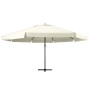 Garden umbrella and sand white aluminum pole 600 cm by vidaXL, Umbrellas - Ref: Foro24-47370, Price: 295,43 €, Discount: %