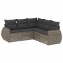 Set Gartensofas mit Kissen 5 Stück synthetisches Rattangrau von , Gartensets - Ref: Foro24-3253687, Preis: 367,09 €, Rabatt: %