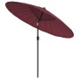 Garden umbrella with burgundy red aluminum pole 270 cm by vidaXL, Umbrellas - Ref: Foro24-47308, Price: 100,99 €, Discount: %