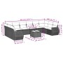 Set mit 11 Gartensofas und Kissen synthetisches Rattangrau von , Gartensets - Ref: Foro24-3254217, Preis: 721,97 €, Rabatt: %