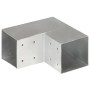 Conectores de postes en L 4 uds metal galvanizado 101x101 mm de vidaXL, Postes de cerca - Ref: Foro24-145478, Precio: 56,80 €...