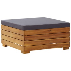 Sectional footstool with solid acacia wood cushion by vidaXL, Modular outdoor sofas - Ref: Foro24-46691, Price: 129,24 €, Dis...