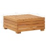 Reposapiés seccional con cojín madera maciza de acacia de vidaXL, Sofás modulares de exterior - Ref: Foro24-46691, Precio: 12...