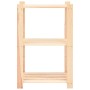 3-tier solid pine wood storage shelf 150 kg by vidaXL, Industrial shelving - Ref: Foro24-286201, Price: 42,79 €, Discount: %