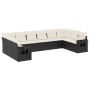 Set de sofás de jardín 10 pzas cojines ratán sintético negro de , Conjuntos de jardín - Ref: Foro24-3220665, Precio: 654,19 €...