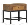 Recycled solid wood bedside table 40x35x40 cm by vidaXL, Nightstands - Ref: Foro24-282890, Price: 99,62 €, Discount: %