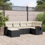 6-piece garden sofa set with black synthetic rattan cushions by , Garden sets - Ref: Foro24-3227015, Price: 407,06 €, Discoun...