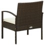 Garden chair with brown synthetic rattan cushion by vidaXL, Garden chairs - Ref: Foro24-45794, Price: 81,99 €, Discount: %