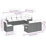 Set Gartensofas mit beigen Kissen 8 Stück PE Rattan von , Gartensets - Ref: Foro24-3227003, Preis: 795,39 €, Rabatt: %