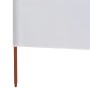 3-panel beach windbreaker in sand white fabric 400x80 cm by vidaXL, Umbrellas - Ref: Foro24-47140, Price: 30,95 €, Discount: %