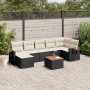 Set aus 8-teiligen Gartensofas und Kissen Kunstrattan schwarz von , Gartensets - Ref: Foro24-3227036, Preis: 511,29 €, Rabatt: %