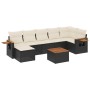 Set aus 8-teiligen Gartensofas und Kissen Kunstrattan schwarz von , Gartensets - Ref: Foro24-3227036, Preis: 511,29 €, Rabatt: %