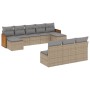 Set Gartensofas mit beigen Kissen 10 Stück synthetisches Rattan von , Gartensets - Ref: Foro24-3228068, Preis: 621,94 €, Raba...