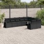 Set aus 8-teiligen Gartensofas und Kissen Kunstrattan schwarz von , Gartensets - Ref: Foro24-3252972, Preis: 648,99 €, Rabatt: %