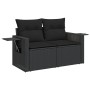 Set Gartensofas 12 Stück Kissen synthetisches Rattan schwarz von , Modulare Sofas für den Außenbereich - Ref: Foro24-3224620,...