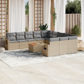 Garden sofa set 12 pieces and brown synthetic rattan cushions by , Modular outdoor sofas - Ref: Foro24-3224792, Price: 825,79...