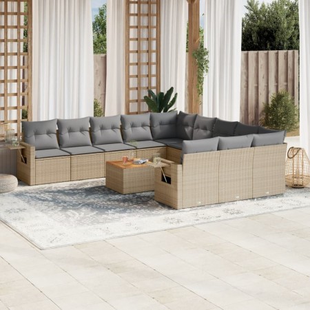 Set mit 12 Gartensofas und Kissen Kunstrattanbraun von , Modulare Sofas für den Außenbereich - Ref: Foro24-3224792, Preis: 77...