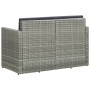 2-seater garden sofa with gray synthetic rattan cushions by vidaXL, Outdoor sofas - Ref: Foro24-45783, Price: 182,78 €, Disco...