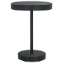 Mesa de jardín de ratán sintético negro 75,5x106 cm de vidaXL, Mesas de jardín - Ref: Foro24-45859, Precio: 71,99 €, Descuent...