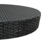 Mesa de jardín de ratán sintético negro 75,5x106 cm de vidaXL, Mesas de jardín - Ref: Foro24-45859, Precio: 71,99 €, Descuent...