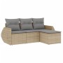 Garden sofa set with 4-piece synthetic rattan beige cushions by , Garden sets - Ref: Foro24-3221268, Price: 291,57 €, Discoun...