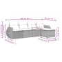 Set Gartensofas mit Kissen 5 Stück synthetisches Rattangrau von , Gartensets - Ref: Foro24-3221289, Preis: 330,49 €, Rabatt: %