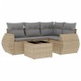 Set Gartensofas mit Kissen 5 Stück synthetisches Rattan beige von , Gartensets - Ref: Foro24-3221318, Preis: 390,95 €, Rabatt: %