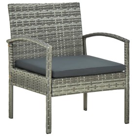 Garden chair with gray synthetic rattan cushion by vidaXL, Garden chairs - Ref: Foro24-45796, Price: 78,32 €, Discount: %