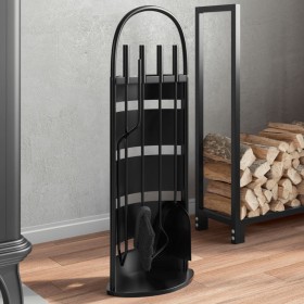 Fireplace tool set 5 pieces steel 23x15x66 cm by , fireplace tools - Ref: Foro24-156374, Price: 48,99 €, Discount: %