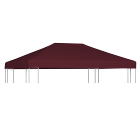 Toldo de cenador burdeos 310 g/m² 3x4 m de vidaXL, Cubiertas para carpas y cenadores - Ref: Foro24-46624, Precio: 80,99 €, De...