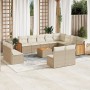 Garden set with 13-piece synthetic rattan beige cushions. by , Garden sets - Ref: Foro24-3228158, Price: 1,00 €, Discount: %