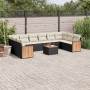 Garden sofa set 11 pieces and black synthetic rattan cushions by , Garden sets - Ref: Foro24-3228009, Price: 694,03 €, Discou...