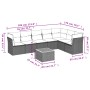 Set Gartensofas mit beigen Kissen 8 Stück PE Rattan von , Gartensets - Ref: Foro24-3223679, Preis: 542,99 €, Rabatt: %