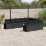 Set Gartensofas 10 Stück Kissen synthetisches Rattan schwarz von , Gartensets - Ref: Foro24-3220684, Preis: 657,34 €, Rabatt: %