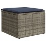 Set Gartensofas 10 Stück Kissen synthetisches Rattan schwarz von , Modulare Sofas für den Außenbereich - Ref: Foro24-3224725,...