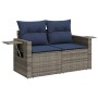 Set Gartensofas 10 Stück Kissen synthetisches Rattan schwarz von , Modulare Sofas für den Außenbereich - Ref: Foro24-3224725,...