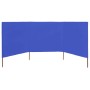 Paravientos de playa de 3 paneles tela azul celeste 400x160 cm de vidaXL, Sombrillas - Ref: Foro24-47153, Precio: 64,02 €, De...