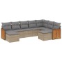 Set mit 9 Gartensofas mit beigen Kissen aus synthetischem Rattan von , Gartensets - Ref: Foro24-3228222, Preis: 601,43 €, Rab...