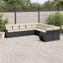 Set Gartensofas 10 Stück Kissen synthetisches Rattan schwarz von , Gartensets - Ref: Foro24-3254243, Preis: 609,14 €, Rabatt: %