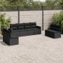 Set aus 8-teiligen Gartensofas und Kissen Kunstrattan schwarz von , Gartensets - Ref: Foro24-3218835, Preis: 449,95 €, Rabatt: %