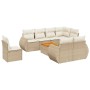 Set mit 9 Gartensofas mit beigen Kissen aus synthetischem Rattan von , Gartensets - Ref: Foro24-3225099, Preis: 838,02 €, Rab...