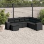 7-teiliges Garten-Esszimmerset und Kissen synthetisches Rattan schwarz von , Gartensets - Ref: Foro24-3222894, Preis: 497,87 ...