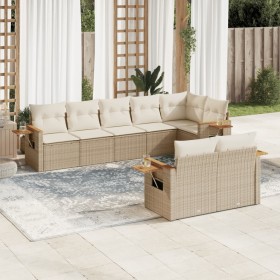 Set Gartensofas mit beigen Kissen 8 Stück PE Rattan von , Gartensets - Ref: Foro24-3226989, Preis: 793,63 €, Rabatt: %