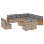 Set mit 14 Gartensofas mit Kissen Kunstrattan beige von , Gartensets - Ref: Foro24-3260575, Preis: 925,34 €, Rabatt: %