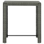 Hochtisch für den Garten, synthetisches Rattan, grau, 100 x 60,5 x 110,5 cm von vidaXL, Gartentische - Ref: Foro24-45875, Pre...